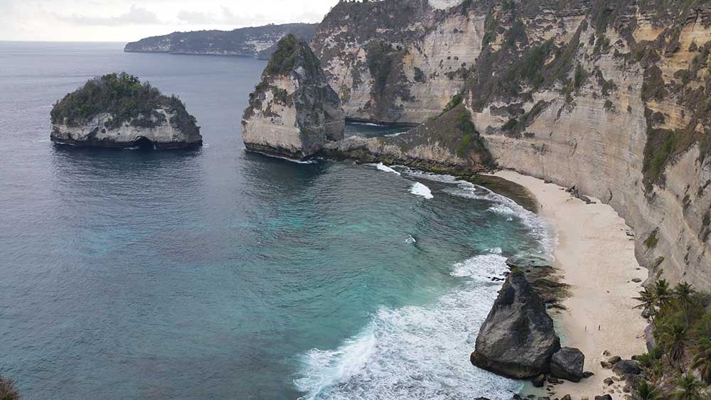 indonesia bali nusa penida playa diamante atardecer