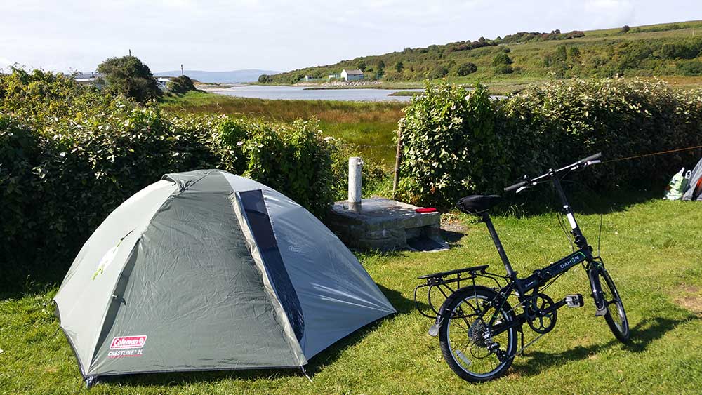 salthill caravan camping bicicleta viajar solo irlanda