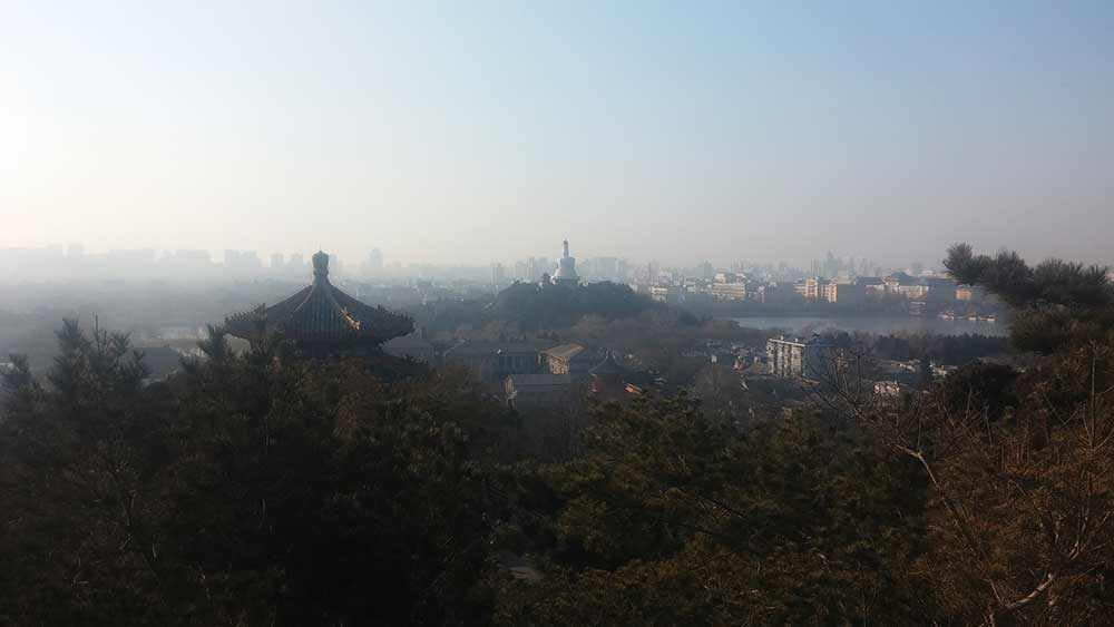vistas jingshan parque ciudad prohibida pekin beijing viajar solo china asia